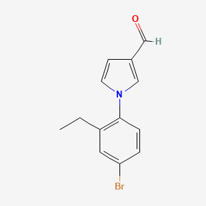 B1275198 1-(4-bromo-2-ethylphenyl)-1H-pyrrole-3-carbaldehyde CAS No. 881040-47-7
