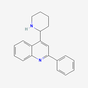 molecular formula C20H20N2 B1275205 2-苯基-4-(2-哌啶基)喹啉 CAS No. 383128-79-8