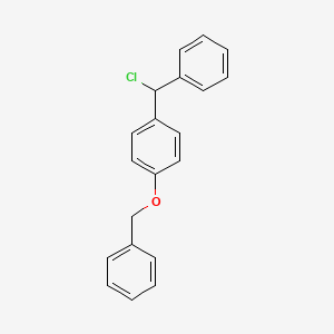 molecular formula C20H17ClO B1275207 1-(Benzyloxy)-4-[chloro(phenyl)methyl]benzene 