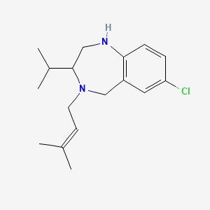 7-Chloro-3-isopropyl-4-(3-methyl-but-2-enyl)-2,3,4,5-tetrahydro-1H-1,4-benzodiazepine