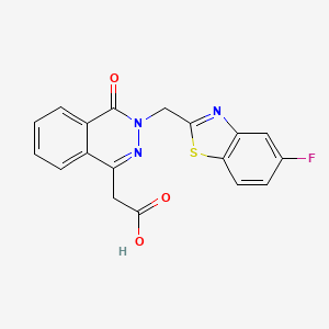 3-((5-Fluoro-2-benzothiazolyl)methyl)-3,4-dihydro-4-oxo-1-phthalazineacetic acid