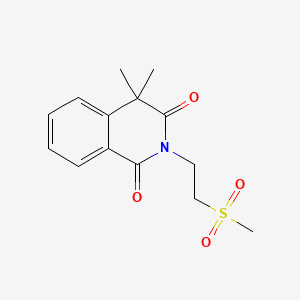 1,3(2H,4H)-Isoquinolinedione, 4,4-dimethyl-2-(2-(methylsulfonyl)ethyl)-