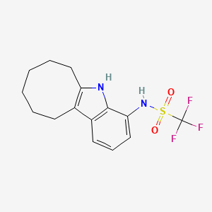 Methanesulfonamide, N-(6,7,8,9,10,11-hexahydro-5H-cyclooct(b)indol-4-yl)-1,1,1-trifluoro-