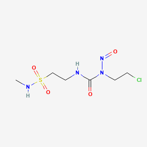 Ethanesulfonamide, 2-((((2-chloroethyl)nitrosoamino)carbonyl)amino)-N-methyl-