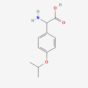 molecular formula C11H15NO3 B1275220 2-Amino-2-(4-isopropoxyphenyl)acetic acid CAS No. 318270-09-6