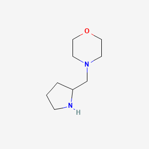 molecular formula C9H18N2O B1275225 4-(吡咯烷-2-基甲基)吗啉 CAS No. 215503-90-5