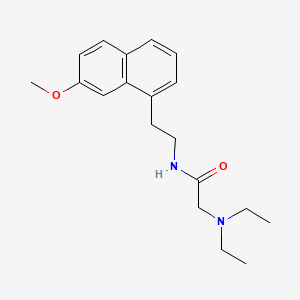 Acetamide, 2-(diethylamino)-N-(2-(7-methoxy-1-naphthalenyl)ethyl)-