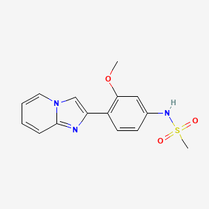 Methanesulfonamide, N-(4-imidazo(1,2-a)pyridin-2-yl-3-methoxyphenyl)-