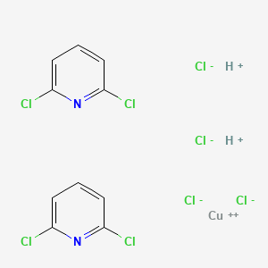 copper;2,6-dichloropyridine;hydron;tetrachloride