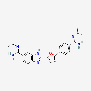 1H-Benzimidazole-5-carboximidamide, 2-(5-(4-(amino((1-methylethyl)imino)methyl)phenyl)-2-furanyl)-N-(1-methylethyl)-