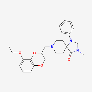 8-(8-Ethoxy-1,4-benzodioxan-2-ylmethyl)-3-methyl-4-oxo-1-phenyl-1,3,8-triazaspiro(4.5)decane