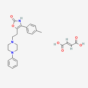 4-(4-Methylphenyl)-5-(2-(4-phenyl-1-piperazinyl)ethyl)-2(3H)-oxazolone (Z)-2-butenedioate