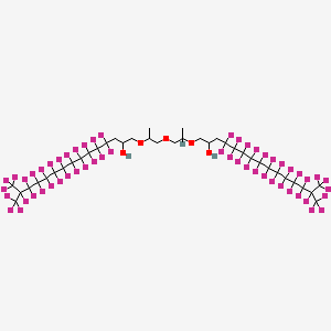 1,1'-(Oxybis((1-methylethylene)oxy))bis(4,4,5,5,6,6,7,7,8,8,9,9,10,10,11,11,12,12,13,13,14,15,15,15-tetracosafluoro-14-(trifluoromethyl)pentadecan-2-ol)