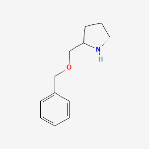 molecular formula C12H17NO B1275232 2-[(苄氧基)甲基]吡咯烷 CAS No. 148562-33-8
