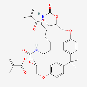 (2,2-Dimethyl-11,20-dioxo-7,10,21,24-tetraoxa-12,19-diazatricyclo(23.2.2.23,6)hentriaconta-3,5,25,27,28,30-hexaene-9,22-diyl)bis(methylene) dimethacrylate