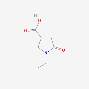molecular formula C7H11NO3 B1275234 1-乙基-5-氧代吡咯烷-3-羧酸 CAS No. 52743-73-4