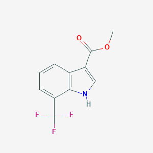 molecular formula C11H8F3NO2 B127524 methyl 7-(trifluoromethyl)-1H-indole-3-carboxylate CAS No. 155134-38-6