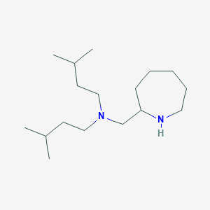 molecular formula C17H36N2 B1275248 N-(azepan-2-ylmethyl)-3-methyl-N-(3-methylbutyl)butan-1-amine CAS No. 881041-25-4