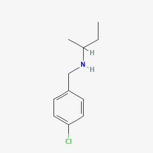 B1275258 N-(4-chlorobenzyl)butan-2-amine CAS No. 46234-40-6