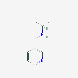 B1275262 N-(pyridin-3-ylmethyl)butan-2-amine CAS No. 869941-70-8