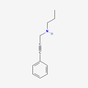 molecular formula C12H15N B1275264 3-苯基-N-丙基丙-2-炔-1-胺 CAS No. 889949-70-6