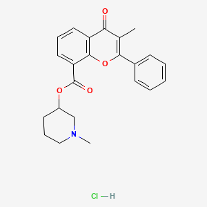 N-Methyl-3-piperidinyl 3-methylflavone-8-carboxylate hydrochloride