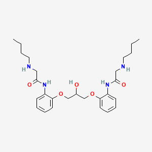 Acetamide, N,N'-((2-hydroxy-1,3-propanediyl)bis(oxy-2,1-phenylene))bis(2-(butylamino)-