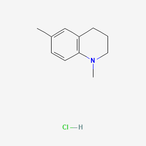 Quinoline, 1,2,3,4-tetrahydro-1,6-dimethyl-, hydrochloride