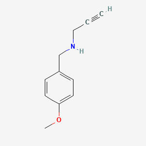 molecular formula C11H13NO B1275282 N-(4-甲氧基苄基)丙-2-炔-1-胺 CAS No. 98729-72-7