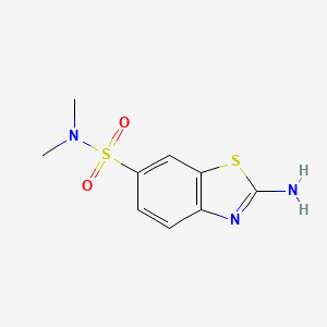 molecular formula C9H11N3O2S2 B1275285 2-氨基-N,N-二甲基-1,3-苯并噻唑-6-磺酰胺 CAS No. 17901-13-2