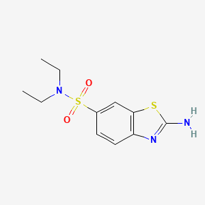 molecular formula C11H15N3O2S2 B1275286 2-氨基-N,N-二乙基-1,3-苯并噻唑-6-磺酰胺 CAS No. 17901-14-3