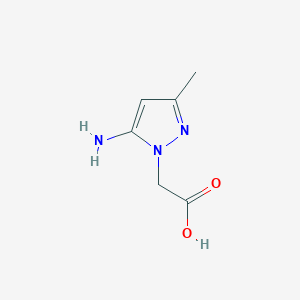 B1275301 (5-amino-3-methyl-1H-pyrazol-1-yl)acetic acid CAS No. 890014-47-8
