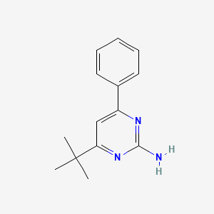 B1275307 4-Tert-butyl-6-phenyl-2-pyrimidinamine CAS No. 313505-80-5