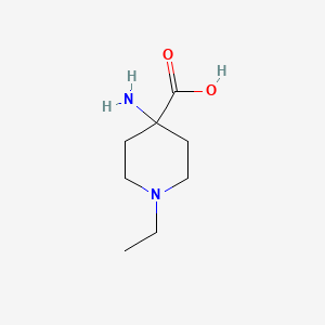 B1275308 4-Amino-1-ethyl-4-piperidinecarboxylic acid CAS No. 500756-05-8