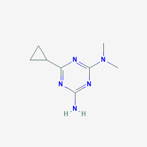 molecular formula C8H13N5 B1275316 6-环丙基-N,N-二甲基-1,3,5-三嗪-2,4-二胺 CAS No. 634165-96-1