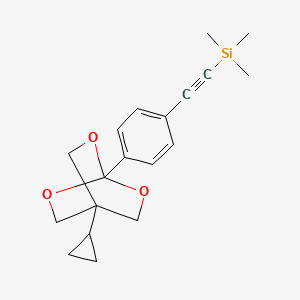 Silane, ((4-(4-cyclopropyl-2,6,7-trioxabicyclo(2.2.2)oct-1-yl)phenyl)ethyl)trimethyl-