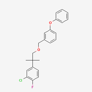 Benzene, 1-((2-(3-chloro-4-fluorophenyl)-2-methylpropoxy)methyl)-3-phenoxy-