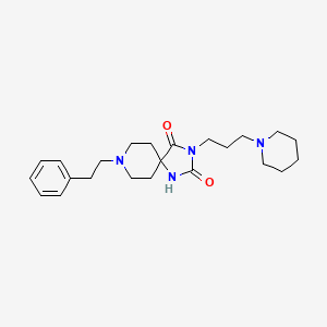 8-(2-Phenylethyl)-3-(3-(1-piperidinyl)propyl)-1,3,8-triazaspiro(4.5)decane-2,4-dione