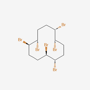 Cyclododecane, 1,2,5,6,9,10-hexabromo-, (1R,2S,5S,6S,9S,10R)-