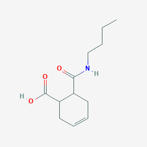 molecular formula C12H19NO3 B1275331 6-(butylcarbamoyl)cyclohex-3-ene-1-carboxylic Acid CAS No. 544451-69-6