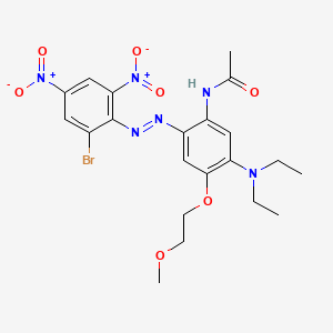 Acetamide, N-(2-((2-bromo-4,6-dinitrophenyl)azo)-5-(diethylamino)-4-(2-methoxyethoxy)phenyl)-