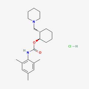 Carbamic acid, (2,4,6-trimethylphenyl)-, 2-(1-piperidinylmethyl)cyclohexyl ester, monohydrochloride, trans-