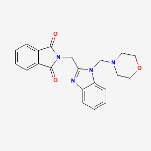 1H-Isoindole-1,3(2H)-dione, 2-((1-(4-morpholinylmethyl)-1H-benzimidazol-2-yl)methyl)-