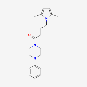 Piperazine, 1-(4-(2,5-dimethyl-1-pyrrolyl)butyryl)-4-phenyl-