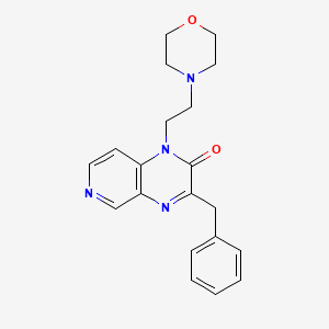 Pyrido(3,4-b)pyrazin-2(1H)-one, 3-benzyl-1-(2-morpholinoethyl)-