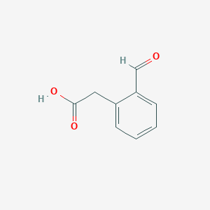 molecular formula C9H8O3 B1275340 2-(2-甲酰苯基)乙酸 CAS No. 1723-55-3