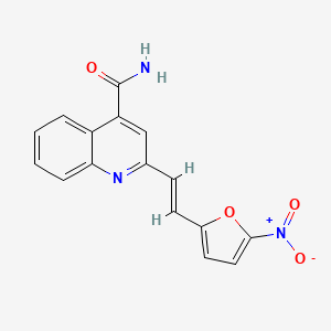 2-(5-Nitro-2-furylvinyl)-4-quinolinecarboxamide