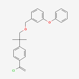 Benzene, 1-((2-(4-(1-chloroethenyl)phenyl)-2-methylpropoxy)methyl)-3-phenoxy-