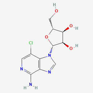 (2R,3R,4S,5R)-2-(4-Amino-7-chloro-imidazo(4,5-c)pyridin-1-yl)-5-hydroxymethyl-tetrahydro-furan-3,4-diol