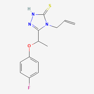molecular formula C13H14FN3OS B1275344 4-allyl-5-[1-(4-fluorophenoxy)ethyl]-4H-1,2,4-triazole-3-thiol CAS No. 725217-88-9